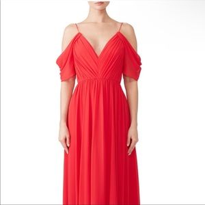 Badgley Mischka Cold Shoulder Gown